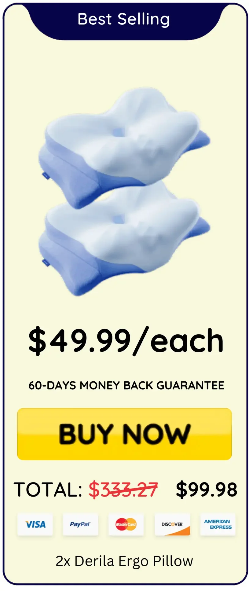 Derila Ergo 2 pillows